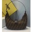 Fendi FF Motif Brown Fabric Vintage Shoulder Bag 2019