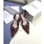Dior Heel 4cm Gang Slingback Pumps in Tartan Fabric Black/Red 2020