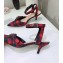 Dior Heel 4cm Gang Slingback Pumps in Tartan Fabric Black/Red 2020