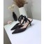 Dior Heel 4cm Perforated Teddy-D Slingback Pumps Black 2020