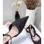 Dior Heel 4cm Perforated Teddy-D Slingback Pumps Black 2020