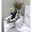 Dior Heel 9.5cm J'Adior Pumps in Tartan Fabric Black/White 2020