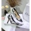 Dior Heel 9.5cm J'Adior Pumps in Tartan Fabric Black/White 2020