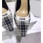 Dior Heel 9.5cm J'Adior Pumps in Tartan Fabric Black/White 2020
