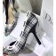 Dior Heel 9.5cm J'Adior Pumps in Tartan Fabric Black/White 2020