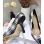Dior Heel 9.5cm J'Adior Pumps in Tartan Fabric Black/White 2020