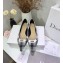 Dior Heel 1.5cm J'Adior Ballet Flats in Tartan Fabric Black/White 2020