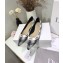 Dior Heel 1.5cm J'Adior Ballet Flats in Tartan Fabric Black/White 2020