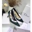 Dior Heel 6.5cm J'Adior Pumps in Tartan Fabric Black/Green 2020