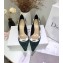 Dior Heel 6.5cm J'Adior Pumps in Tartan Fabric Black/Green 2020