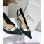 Dior Heel 6.5cm J'Adior Pumps in Tartan Fabric Black/Green 2020