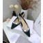 Dior Heel 1.5cm J'Adior Ballet Flats in Tartan Fabric Black/Green 2020