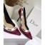 Dior Heel 9.5cm J'Adior Pumps in Tartan Fabric Black/Red 2020