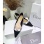 Dior Heel 1.5cm J'Adior Ballet Flats in Patent Leather Black 2020