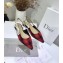 Dior Heel 1.5cm J'Adior Slingback Ballet Flats in Tartan Fabric Black/Red 2020