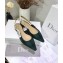 Dior Heel 1.5cm J'Adior Slingback Ballet Flats in Tartan Fabric Black/Green 2020