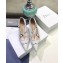 Dior Heel 4cm Perforated Teddy-D Criss-cross Straps Pumps White 2020