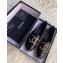 Chanel Crystal Stud CC Logo Patent Calfskin Espadrilles Black 2020