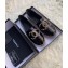 Chanel Crystal Stud CC Logo Patent Calfskin Espadrilles Black 2020