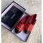 Chanel Crystal Stud CC Logo Patent Calfskin Espadrilles Red 2020
