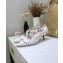 Dior Heel 4cm Perforated Teddy-D Criss-cross Straps Pumps White 2020