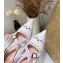 Dior Heel 4cm Perforated Teddy-D Criss-cross Straps Pumps White 2020