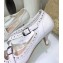 Dior Heel 4cm Perforated Teddy-D Criss-cross Straps Pumps White 2020