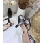Dior Heel 4cm Symbols Gang Slingback Pumps in Tartan Fabric Black/White 2020