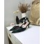 Dior Heel 4cm Symbols Gang Slingback Pumps in Tartan Fabric Black/Green 2020