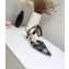 Dior Heel 4cm Gang Slingback Pumps in Tartan Fabric Black/White 2020