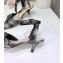 Dior Heel 4cm Gang Slingback Pumps in Tartan Fabric Black/White 2020