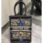 Dior Vertical Book Tote Bag Tarot Embroidered Canvas 2020