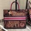 Dior Book Tote Bag Animals Embroidered Canvas Fuchsia 2020