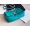 Chanel 19 Small Leather Flap Bag AS1160 Turquoise Green 2020