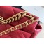 Chanel 19 Large Leather Flap Bag AS1161 Date Red 2020