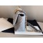 Chanel 19 Small Leather Flap Bag AS1160 Light Gray 2020