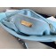 Chanel 19 Large Leather Flap Bag AS1161 Pale Blue 2020
