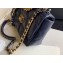 Chanel 19 Large Leather Flap Bag AS1161 Navy Blue 2020