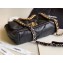 Chanel 19 Small Leather Flap Bag AS1160 Black 2020