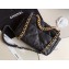 Chanel 19 Small Leather Flap Bag AS1160 Black 2020