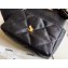 Chanel 19 Small Leather Flap Bag AS1160 Black 2020