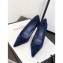 Gucci Heel 7.5cm Velvet GG Pumps Blue 2019