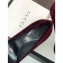 Gucci Heel 7.5cm Velvet GG Pumps Burgundy 2019