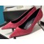 Gucci Heel 5.5cm Velvet GG Pumps Dark Pink 2019