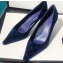 Gucci Heel 5.5cm Velvet GG Pumps Blue 2019