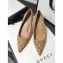 Gucci Heel 5.5cm GG Canvas Pumps Beige 2019