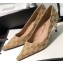 Gucci Heel 5.5cm GG Canvas Pumps Beige 2019