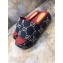Gucci GG Canvas Slide Sandals 573018 Dark Blue 2019