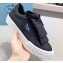Prada Gabardine Fabric Fringe Low-top Sneakers Black 2020