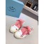 Prada Gabardine Fabric Fringe Low-top Sneakers White/Pink 2020